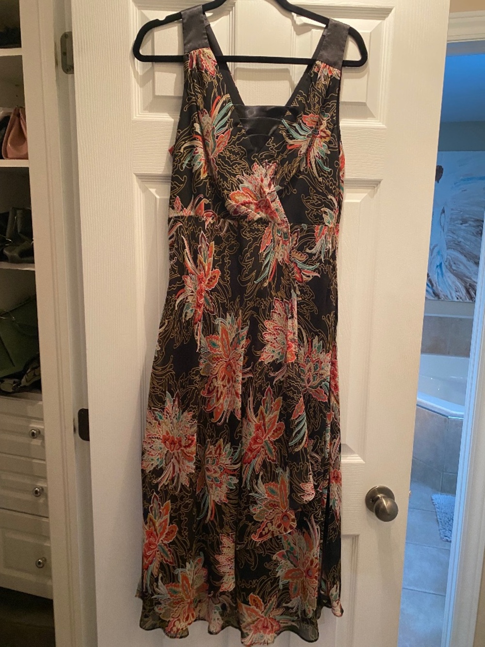 Multi-Layered Sheer Floral Dress